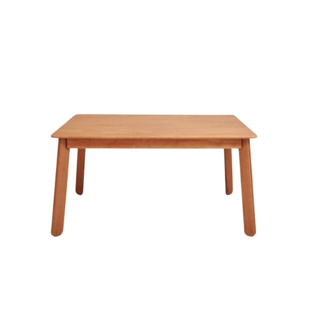 โต๊ะทานข้าวไม้ยางพาราแท้ 4 ที่นั่ง MAAI DESIGN  รุ่น DEZATO TABLE M 150 CM สีโอ๊ค